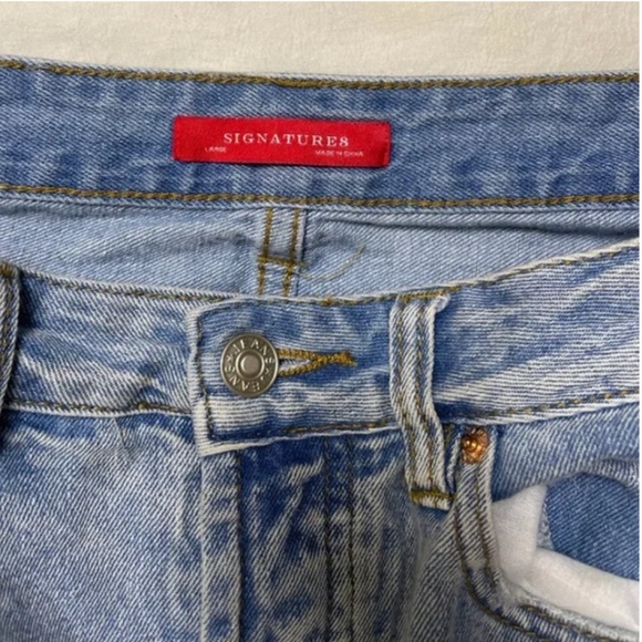 Distressed Denim Hipster Hippie Art Short Grunge Rock Chic Country Mini Skirt - Picture 2 of 3